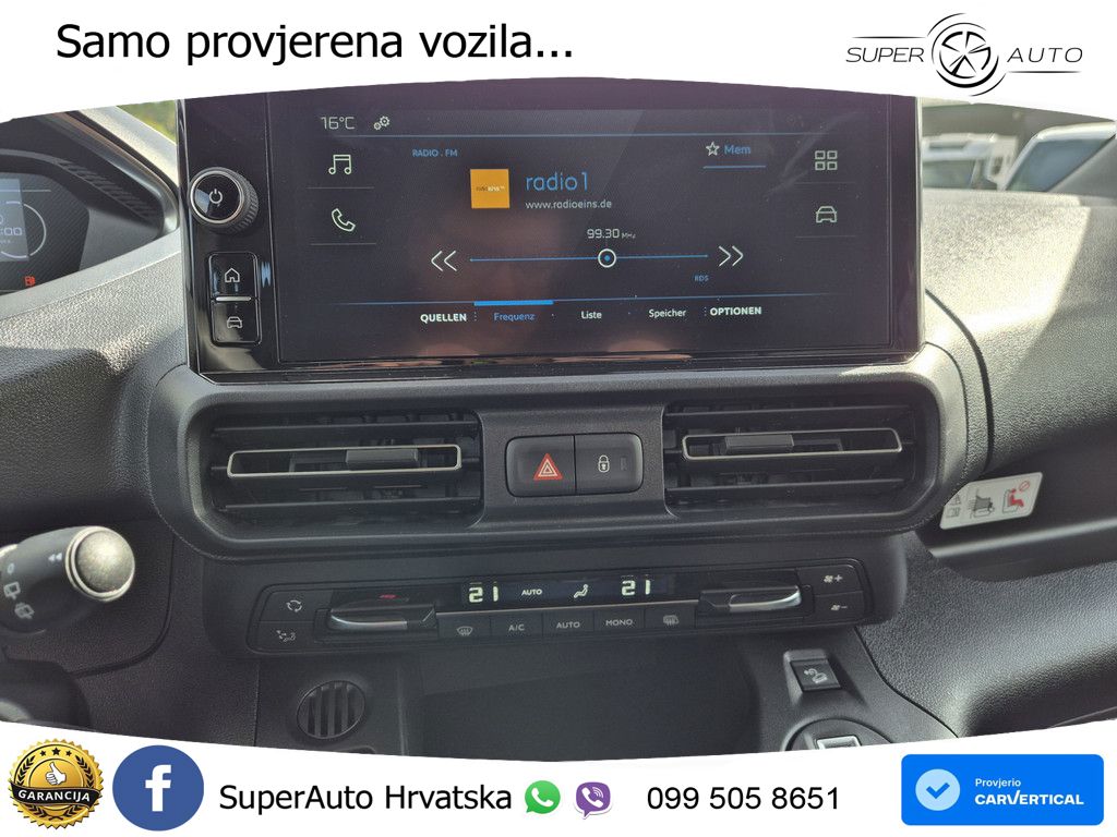 Peugeot Partner L2 DoKa hdi 130 EAT8 Worksite-P. Winter- 131 KS