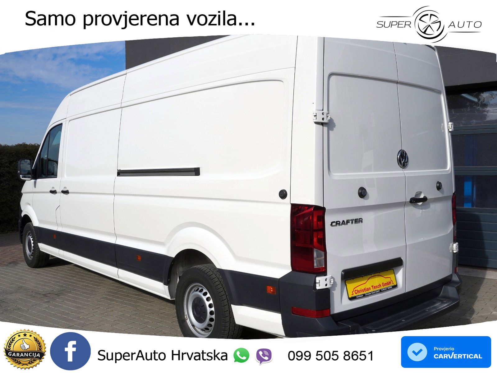 Volkswagen Crafter Kasten 35 L4 H3 Hochdach 2.0 TDI 1.Hd. 140 KS