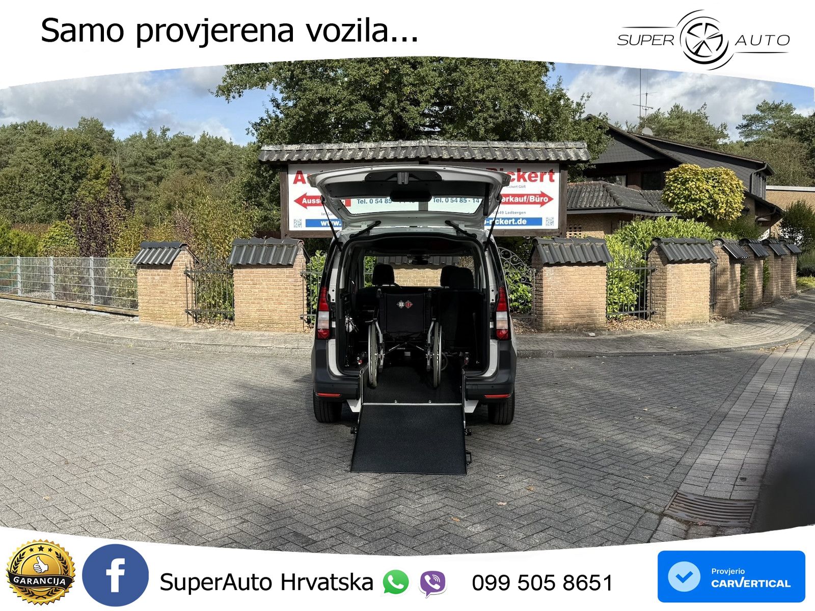 Volkswagen Caddy | Neuer Rollstuhlumbau | Tempomat | Klima 102 KS