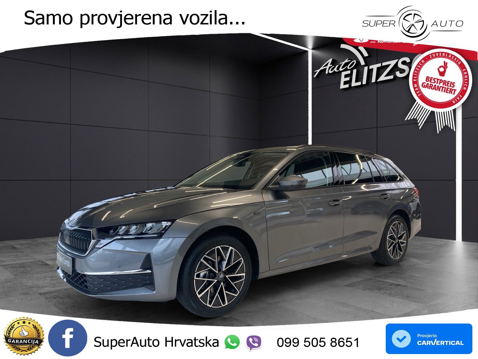Škoda Octavia Combi 2.0 TDI (150 KS) DSG LED+GR SJED+ACC