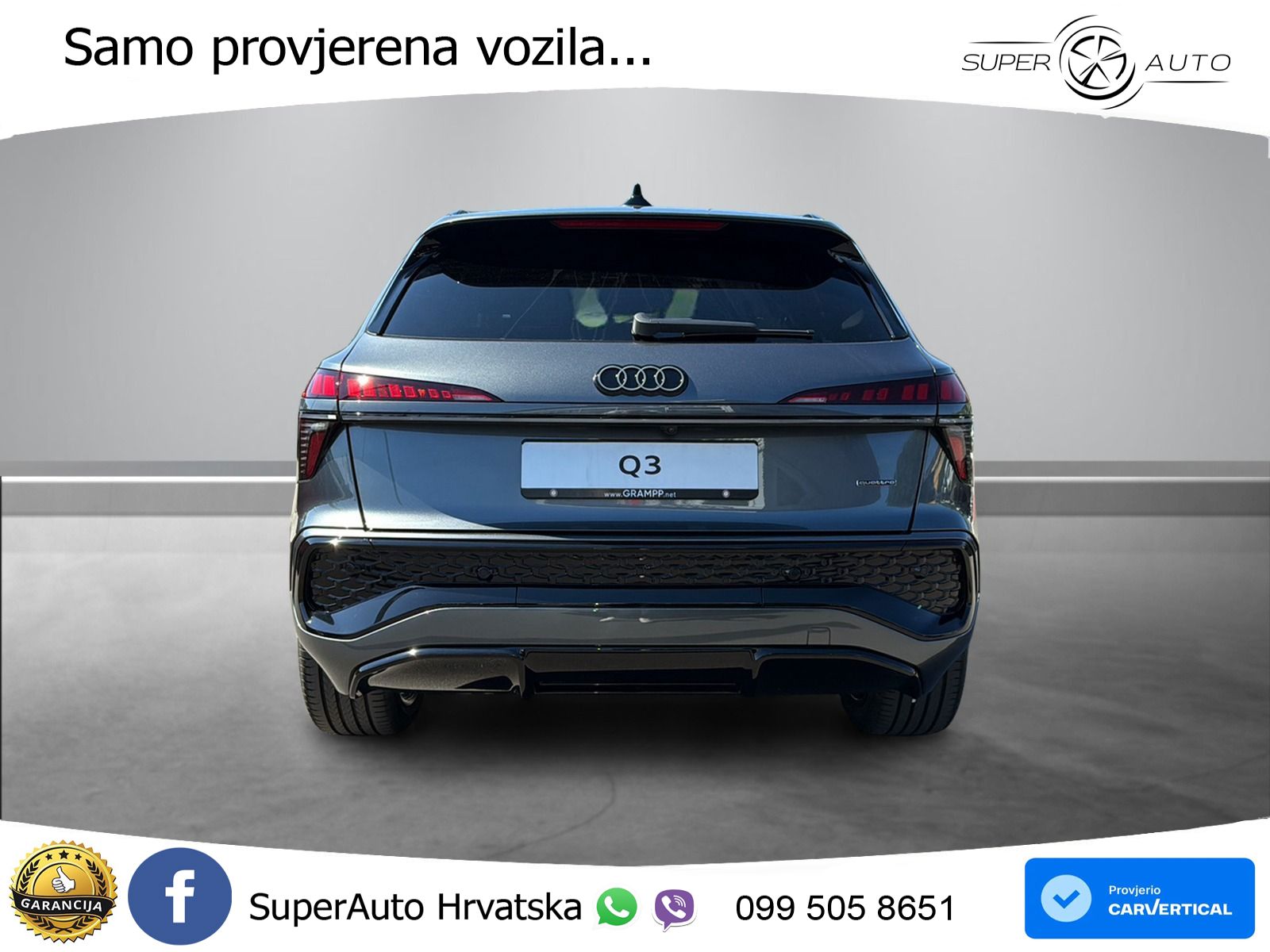 Audi Q3 2.0 TDI (193 KS) quattro S tronic LED+GR SJED+ACC