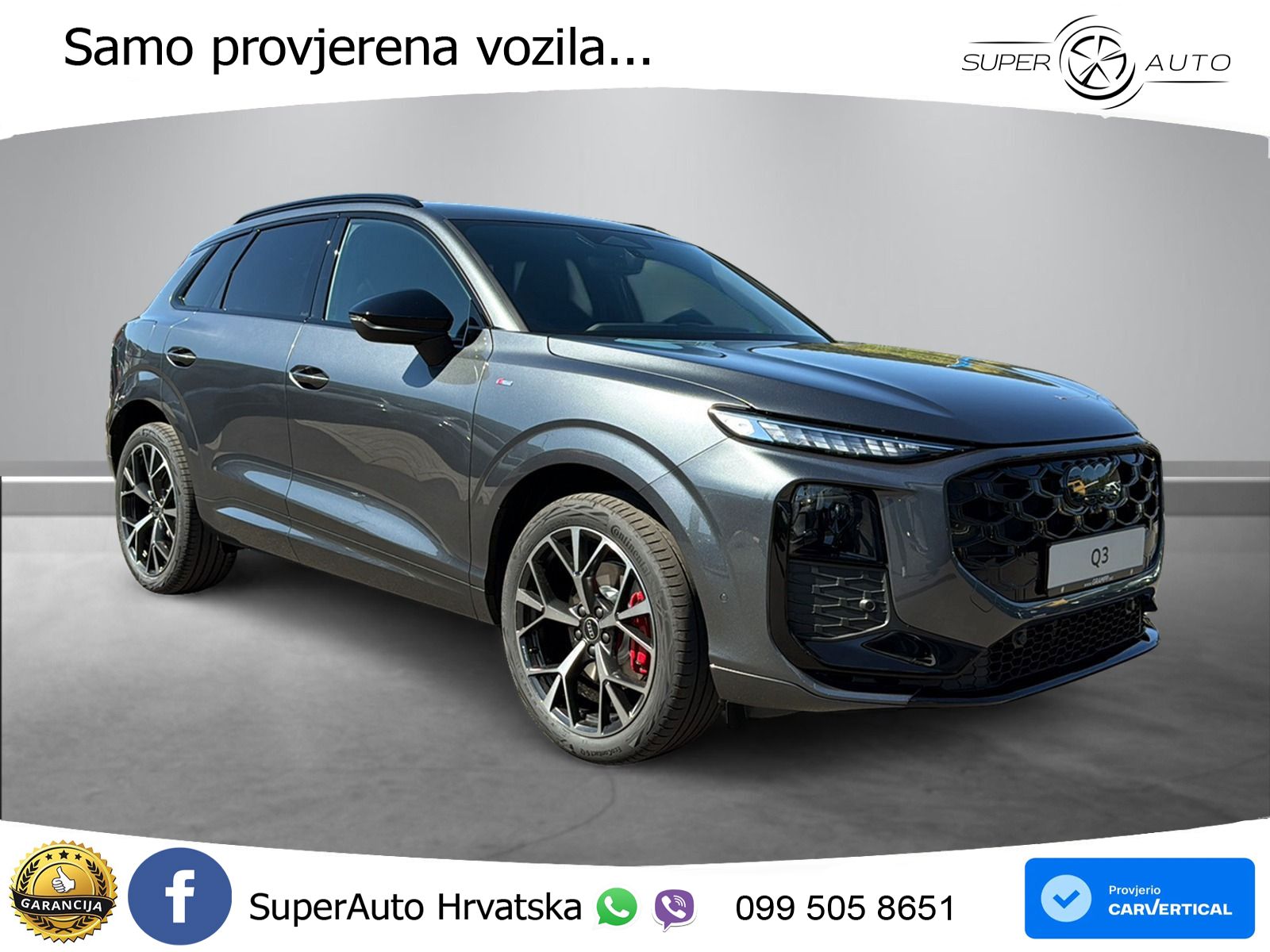 Audi Q3 2.0 TDI (193 KS) quattro S tronic LED+GR SJED+ACC