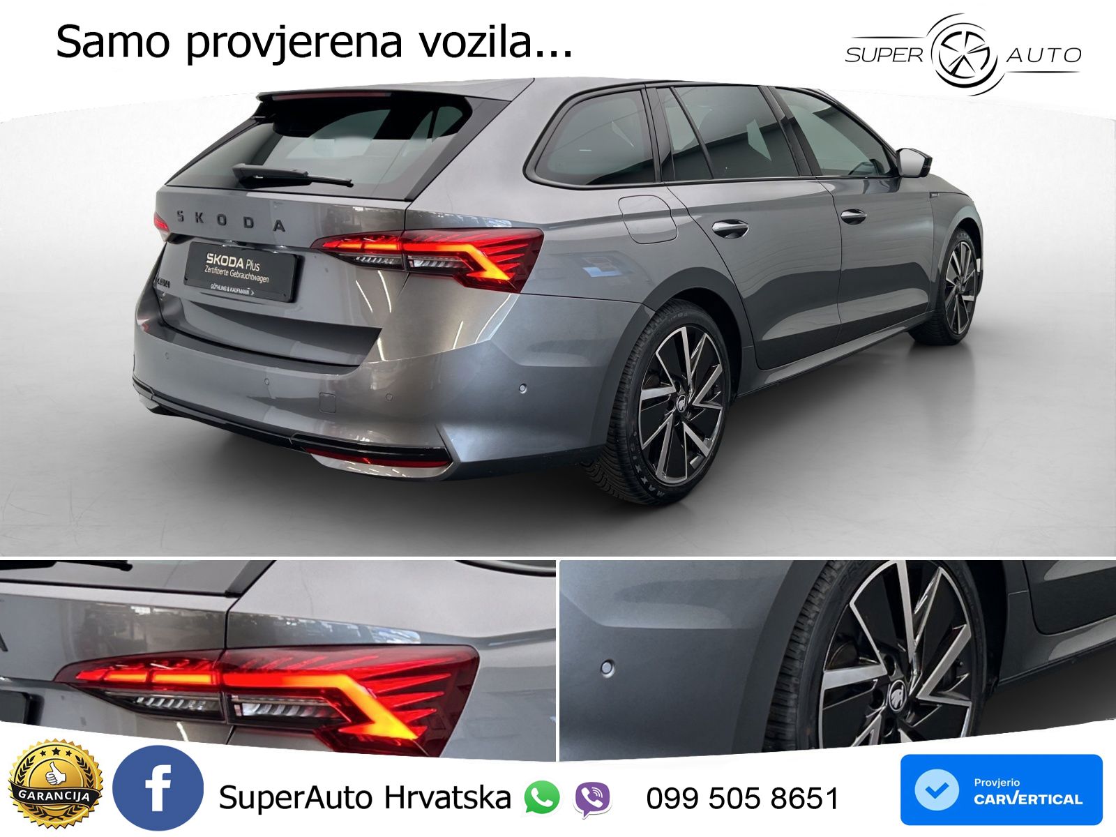 Škoda Octavia Combi 2.0 TDI (150 KS) DSG SportLine LED+GR SJED+ACC