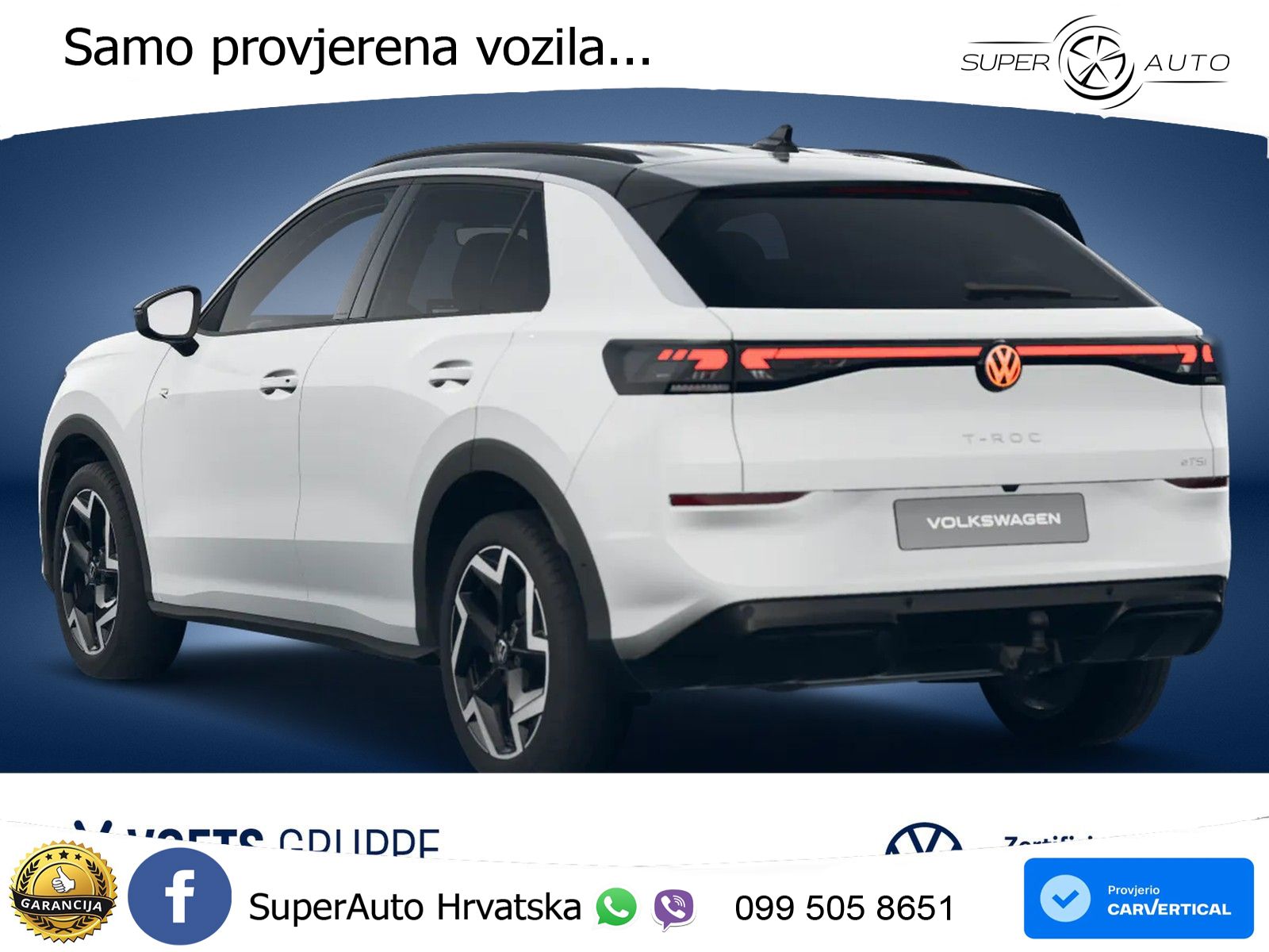 Volkswagen T-Roc 1.5 eTSI (150 KS)  DSG R-Line MATRIX+GR SJED+KAM