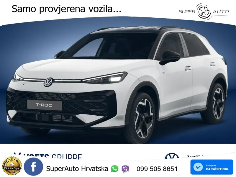 Volkswagen T-Roc 1.5 eTSI (150 KS)  DSG R-Line MATRIX+GR SJED+KAM