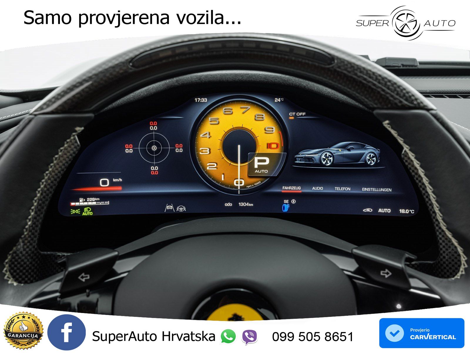 Ferrari 12Cilindri Spider 6.5 V12 (830 KS) F1 DCT LED+ACC