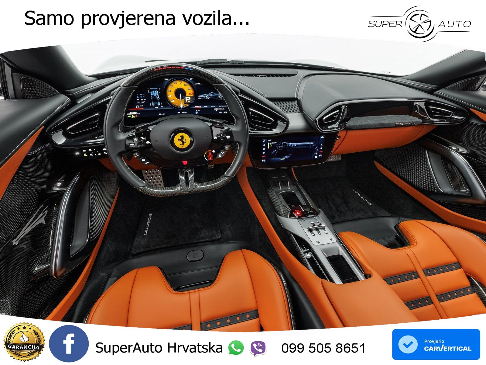 Ferrari 12Cilindri Spider 6.5 V12 (830 KS) F1 DCT LED+ACC