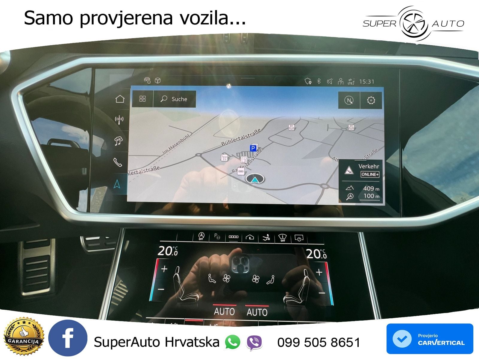 Audi RS7 4.0 TFSI V8 performance (630 KS) quattro tiptronic MATRIX+GR SJED+KAM