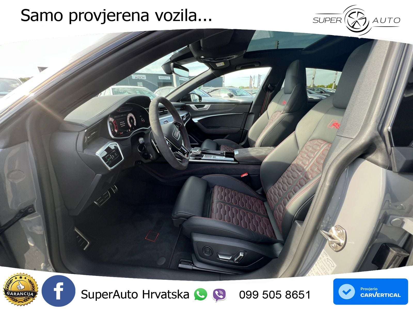 Audi RS7 4.0 TFSI V8 performance (630 KS) quattro tiptronic MATRIX+GR SJED+KAM