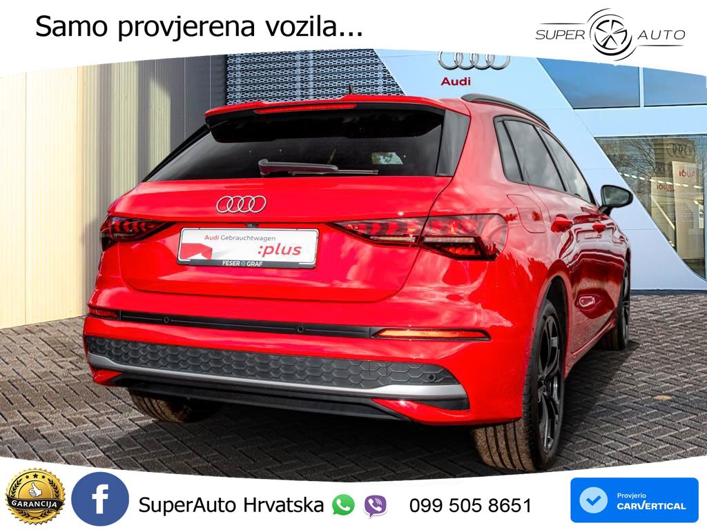 Audi A3 Sportback 40 TFSI e (204 KS) Plug-in Hybrid S tronic LED+GR SJED+ACC