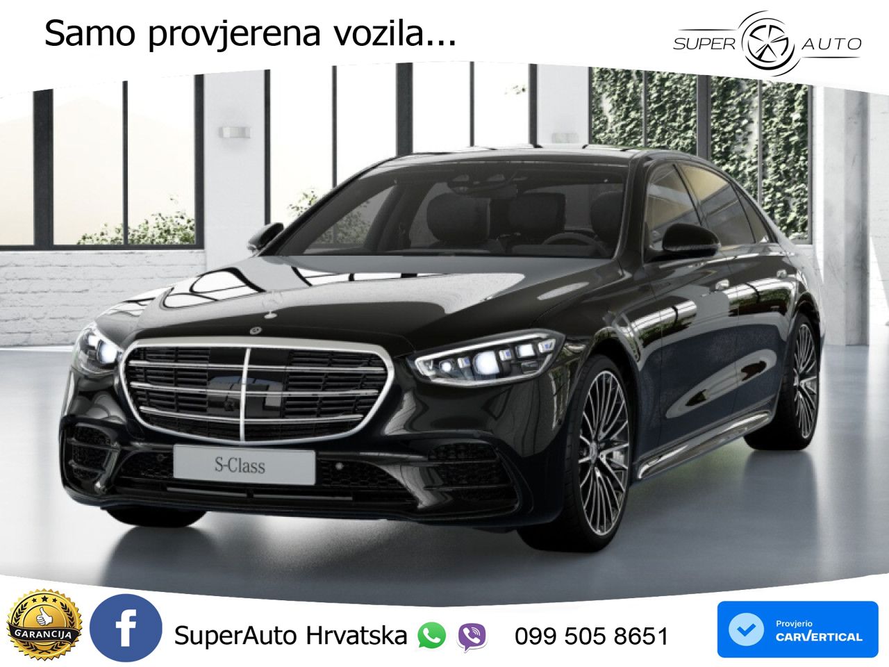 Mercedes S 450d (367 KS) EQ Boost 4MATIC 9G-TRONIC AMG LED+GR SJED+ACC