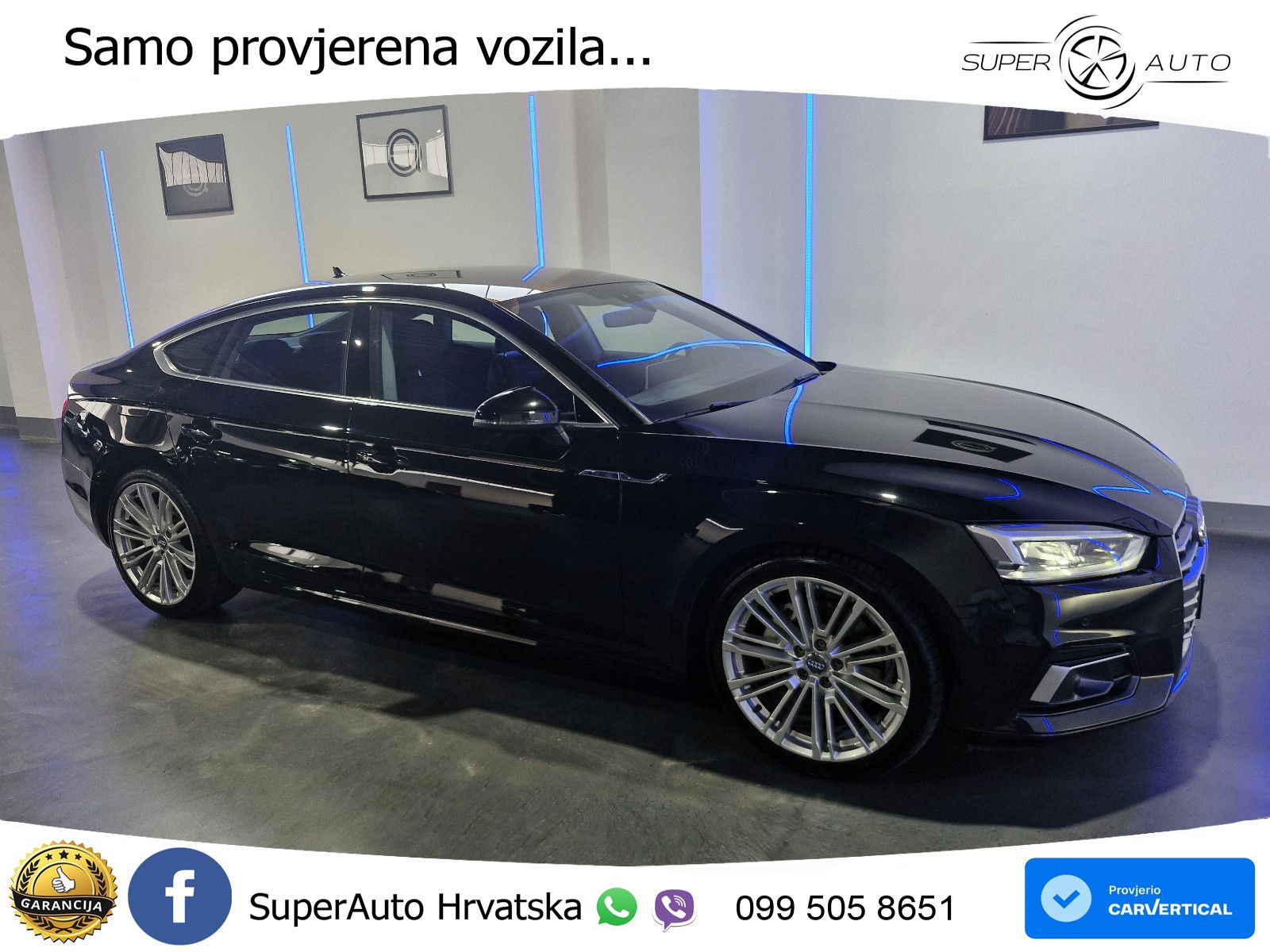 Audi A5 Sportback 40 TDI (190 KS) S tronic LED+GR SJED+ACC