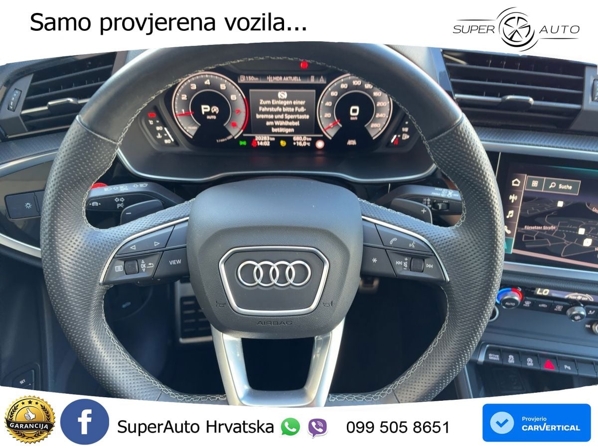 Audi Q3 Sportback 40 TFSI (190 KS) quattro S tronic S line MATRIX+GR SJED+KAM