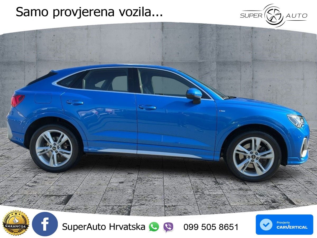 Audi Q3 Sportback 40 TFSI (190 KS) quattro S tronic S line MATRIX+GR SJED+KAM