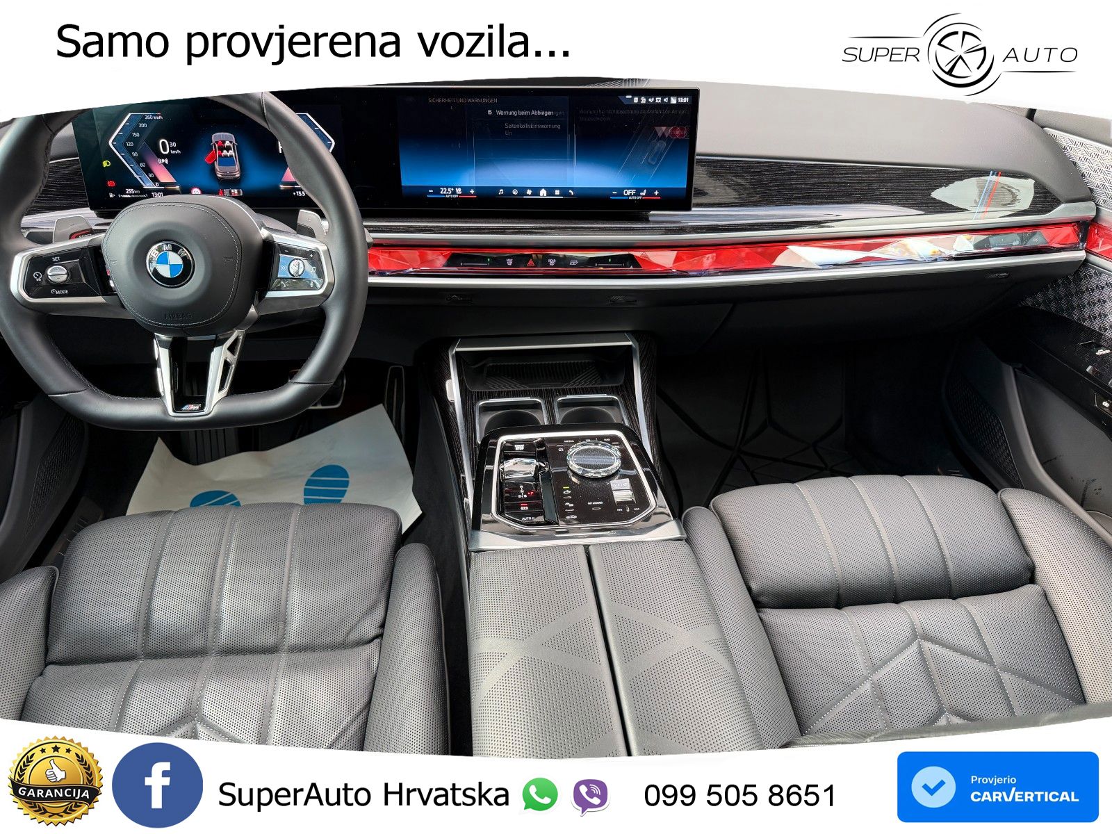 BMW 740d (299 KS) xDrive Steptronic M Sport ZRAČNI+ACC+GR SJED+KAM+PANO