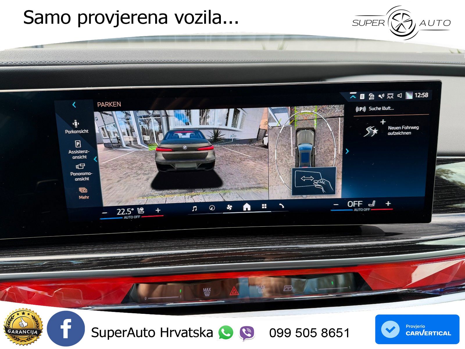 BMW 740d (299 KS) xDrive Steptronic M Sport ZRAČNI+ACC+GR SJED+KAM+PANO