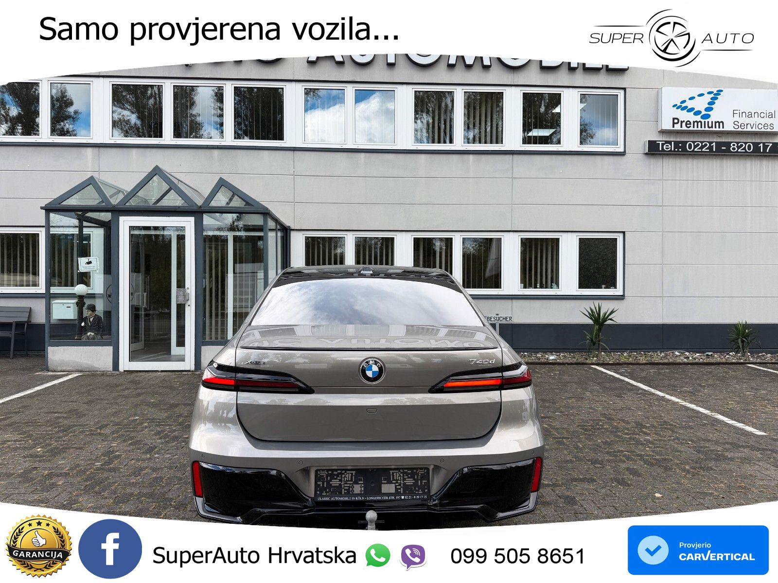 BMW 740d (299 KS) xDrive Steptronic M Sport ZRAČNI+ACC+GR SJED+KAM+PANO