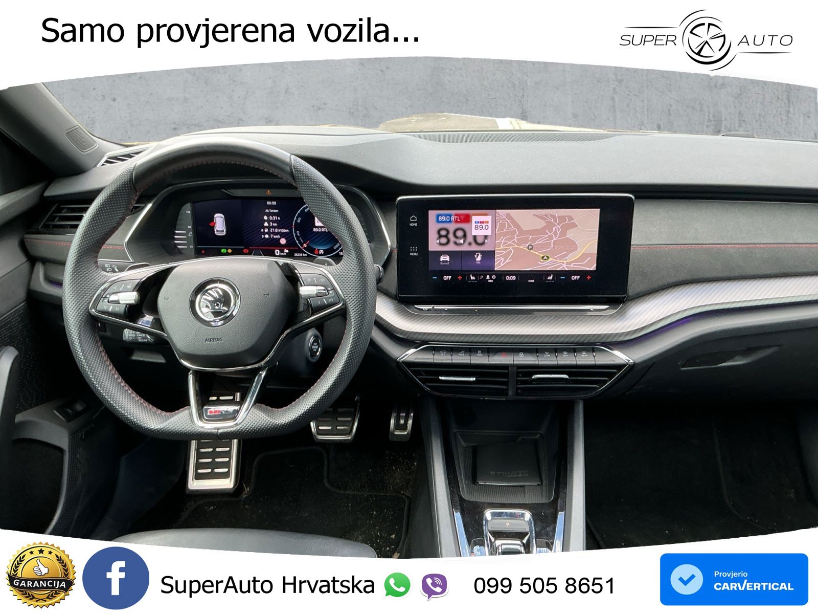 Škoda Octavia Combi RS 2.0 TDI (200 KS) DSG LED+GR SJED+ACC