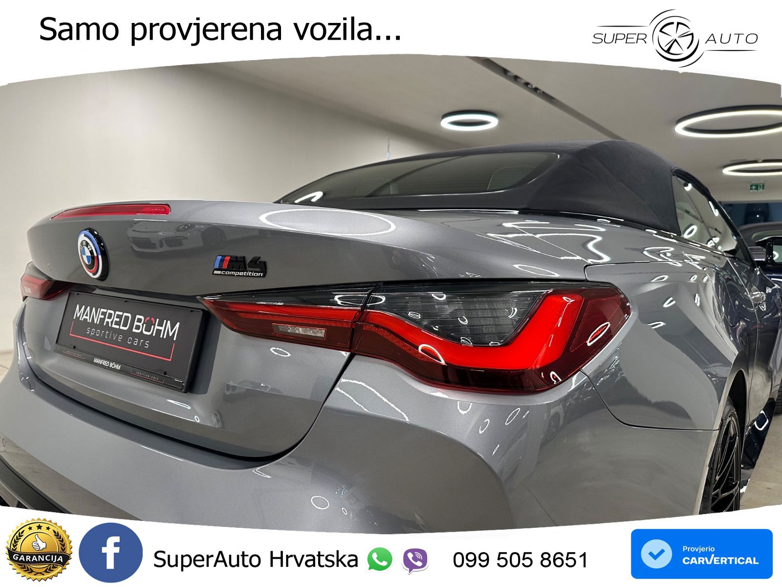 BMW M4 Convertible Competition 3.0 (510 KS) xDrive Steptronic LED+GR SJED+ACC