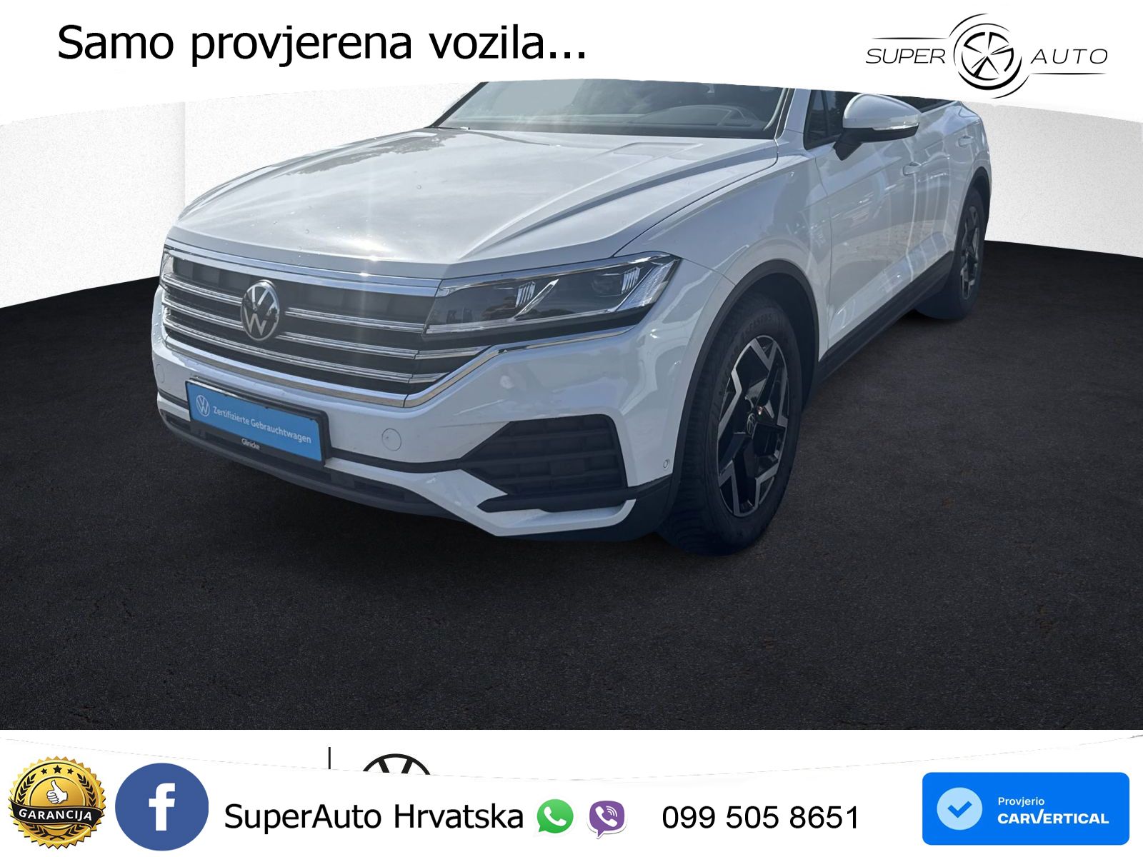 Volkswagen Touareg 3.0 V6 TDI (231 KS) 4MOTION Tiptronic ZRAČNI+ACC+GR SJED+KAM