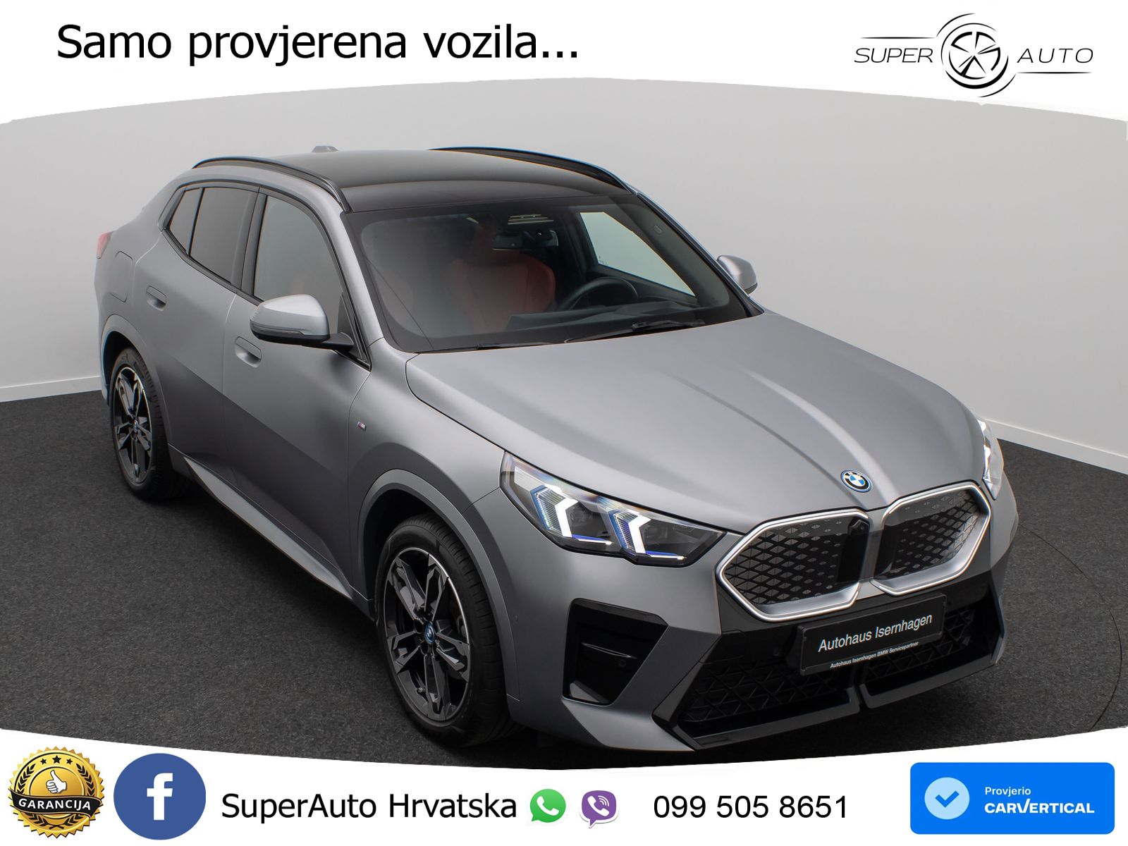 BMW iX2 66.5 kWh (204 KS) eDrive20 M Sport LED+GR SJED+ACC