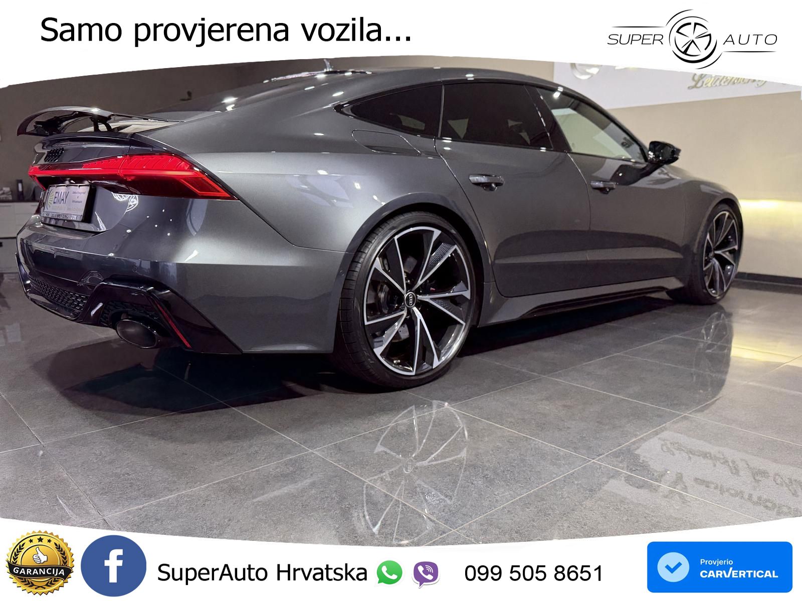 Audi RS7 4.0 TFSI V8 (600 KS) quattro tiptronic MATRIX+GR SJED+KAM
