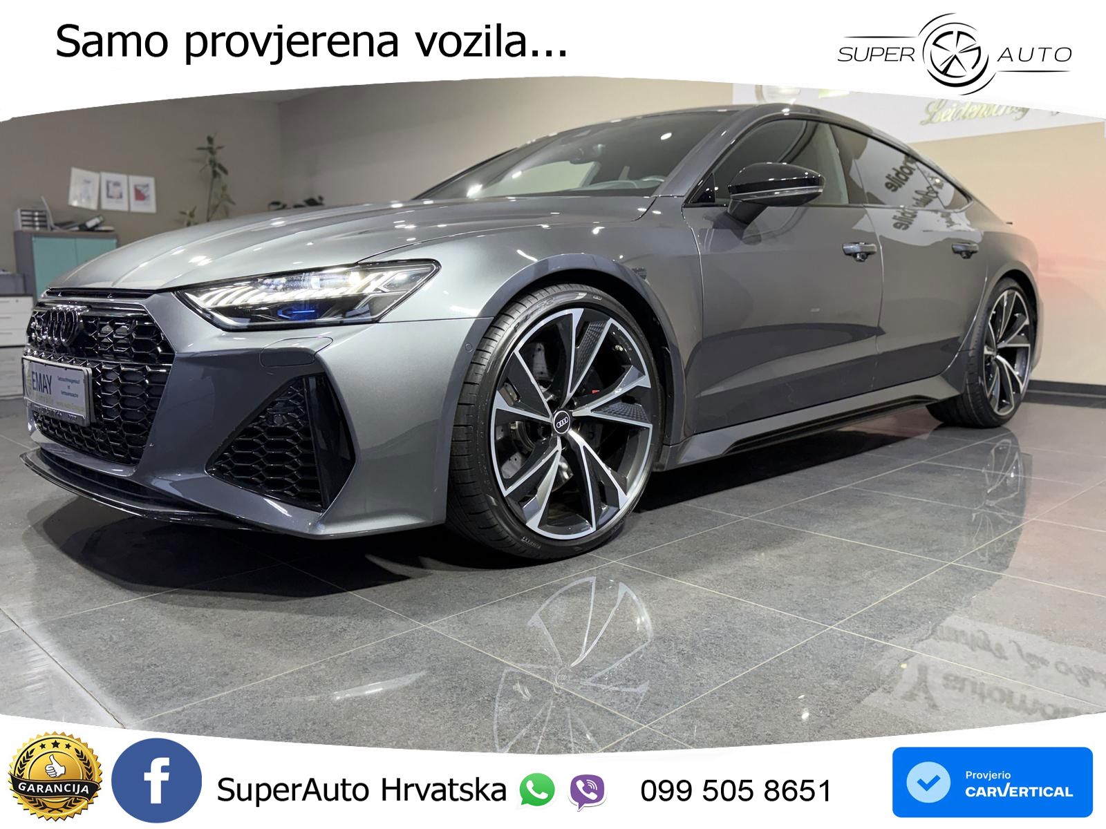 Audi RS7 4.0 TFSI V8 (600 KS) quattro tiptronic MATRIX+GR SJED+KAM