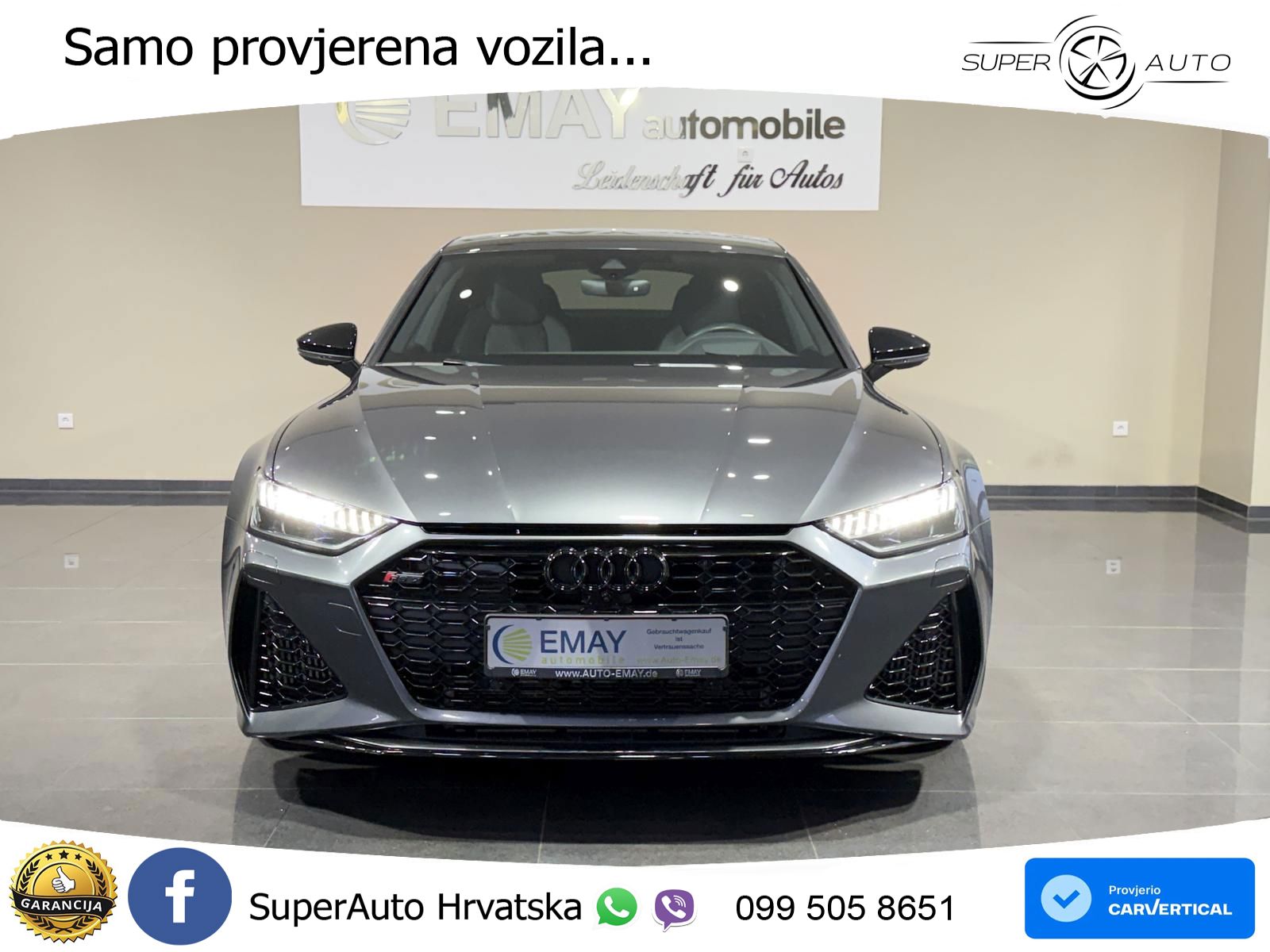 Audi RS7 4.0 TFSI V8 (600 KS) quattro tiptronic MATRIX+GR SJED+KAM