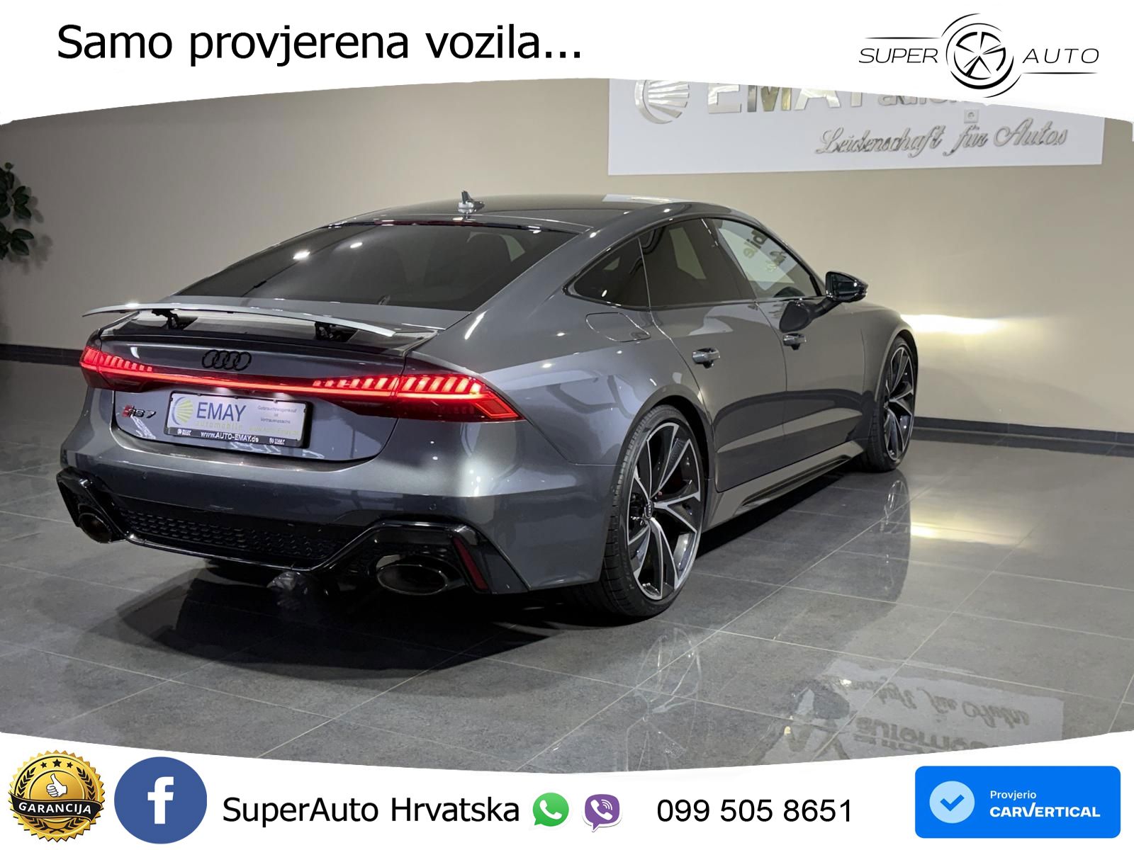 Audi RS7 4.0 TFSI V8 (600 KS) quattro tiptronic MATRIX+GR SJED+KAM