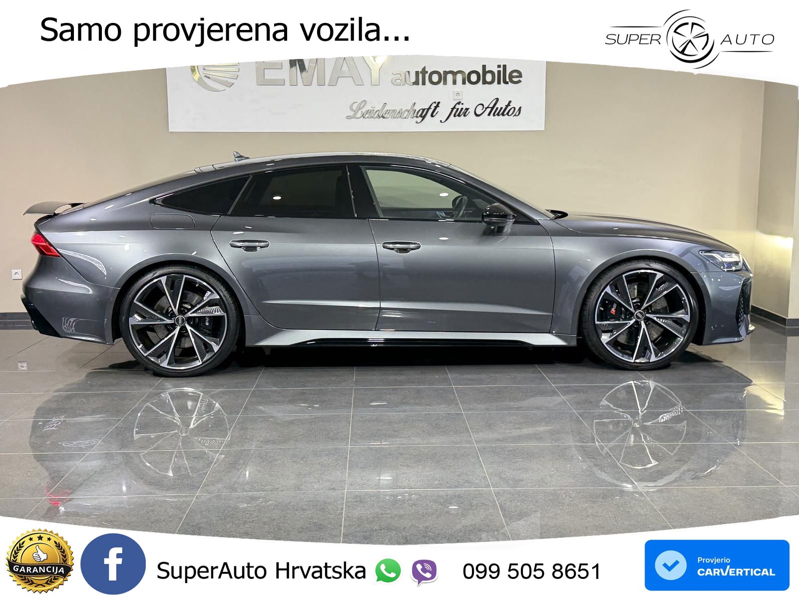 Audi RS7 4.0 TFSI V8 (600 KS) quattro tiptronic MATRIX+GR SJED+KAM