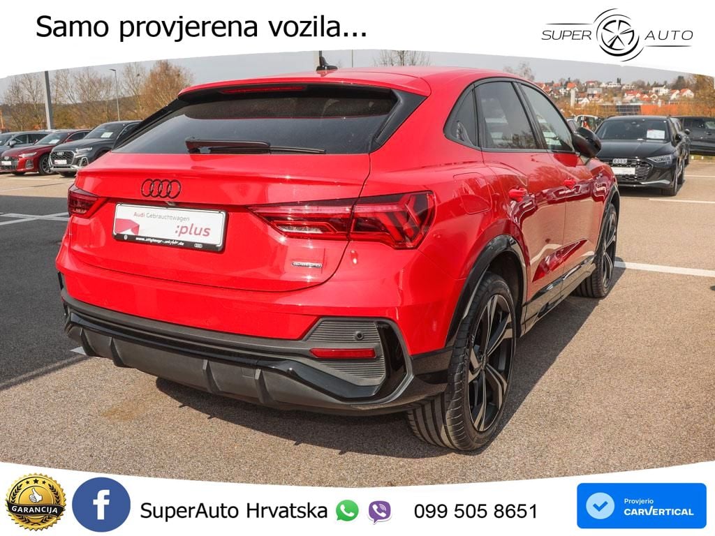 Audi Q3 Sportback 45 TFSI (245 KS) quattro S tronic S line ACC+GR SJED+360+PANO