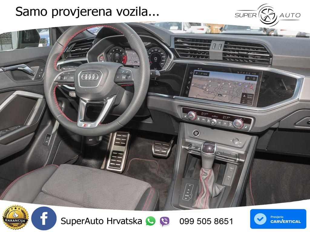 Audi Q3 Sportback 45 TFSI (245 KS) quattro S tronic S line ACC+GR SJED+360+PANO