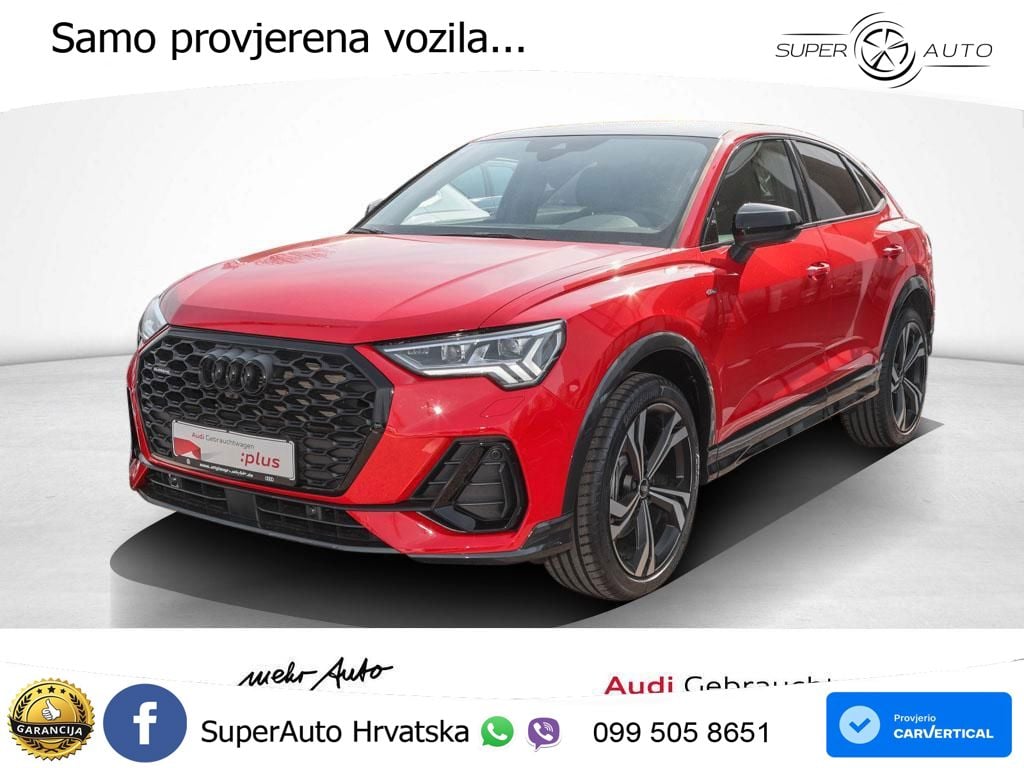 Audi Q3 Sportback 45 TFSI (245 KS) quattro S tronic S line ACC+GR SJED+360+PANO