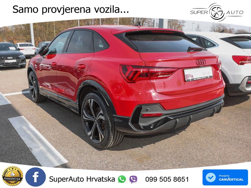 Audi Q3 Sportback 45 TFSI (245 KS) quattro S tronic S line ACC+GR SJED+360+PANO