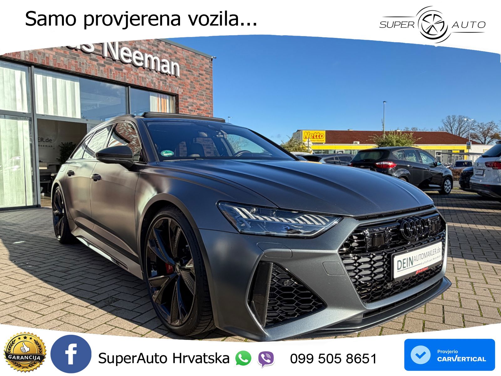 Audi RS6 Avant 4.0 TFSI V8 (600 KS) quattro Tiptronic LED+GR SJED+ACC