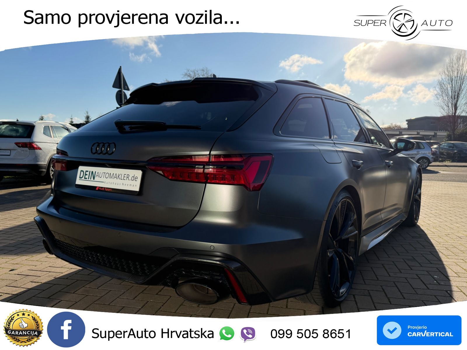 Audi RS6 Avant 4.0 TFSI V8 (600 KS) quattro Tiptronic LED+GR SJED+ACC