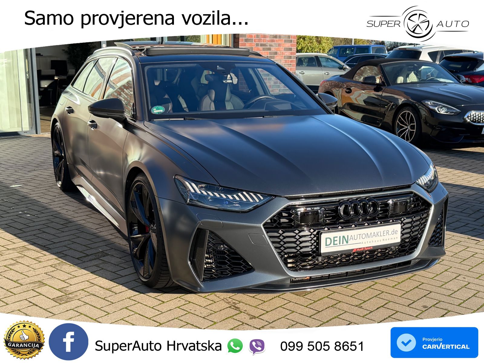 Audi RS6 Avant 4.0 TFSI V8 (600 KS) quattro Tiptronic LED+GR SJED+ACC