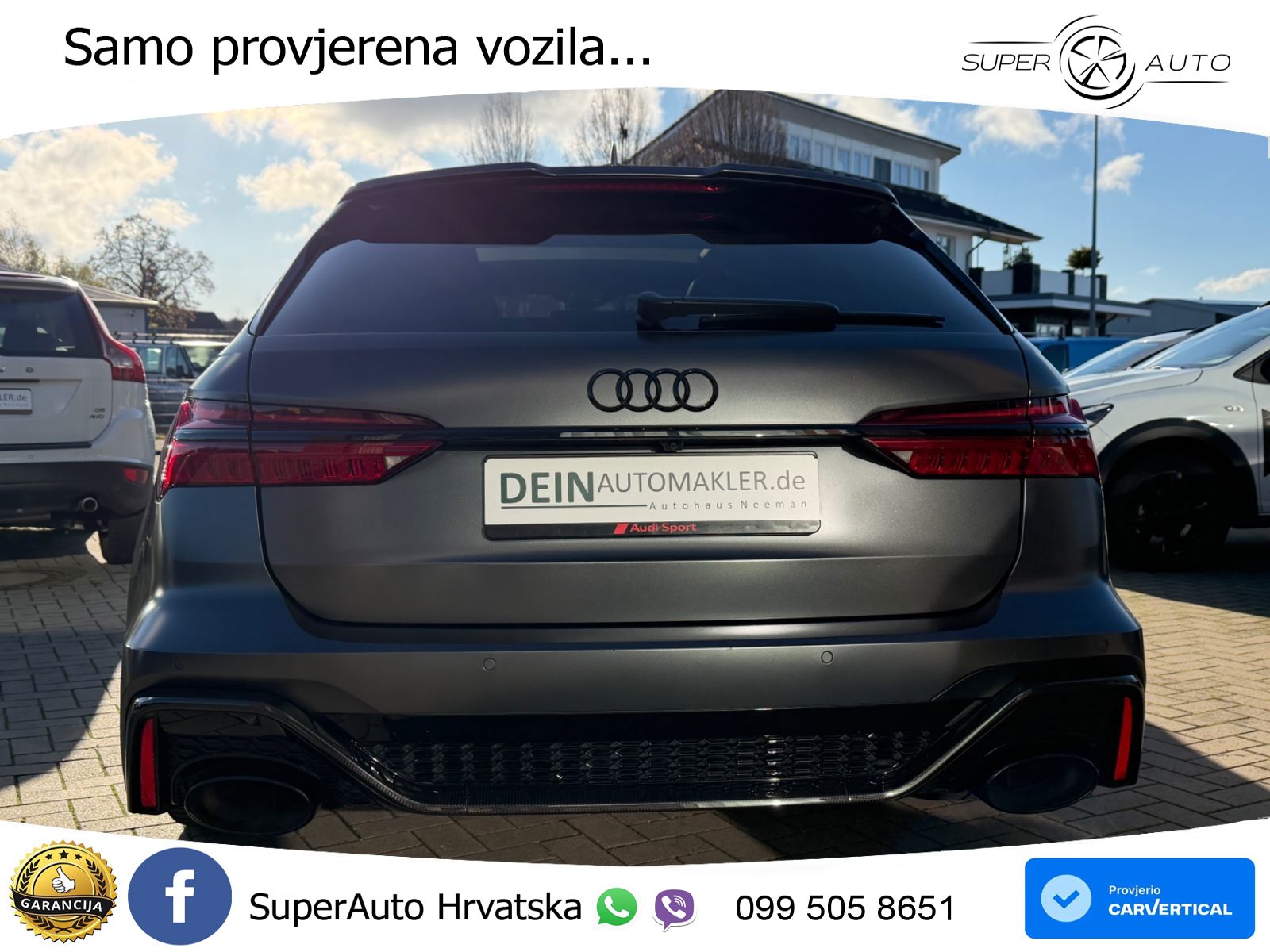 Audi RS6 Avant 4.0 TFSI V8 (600 KS) quattro Tiptronic LED+GR SJED+ACC