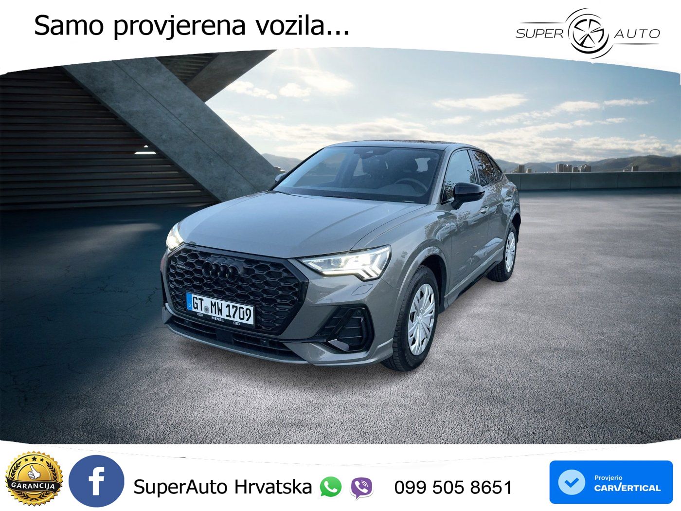 Audi Q3 II Sportback 40 TFSI (190 KS) quattro S tronic S line MATRIX+GR SJED+KAM