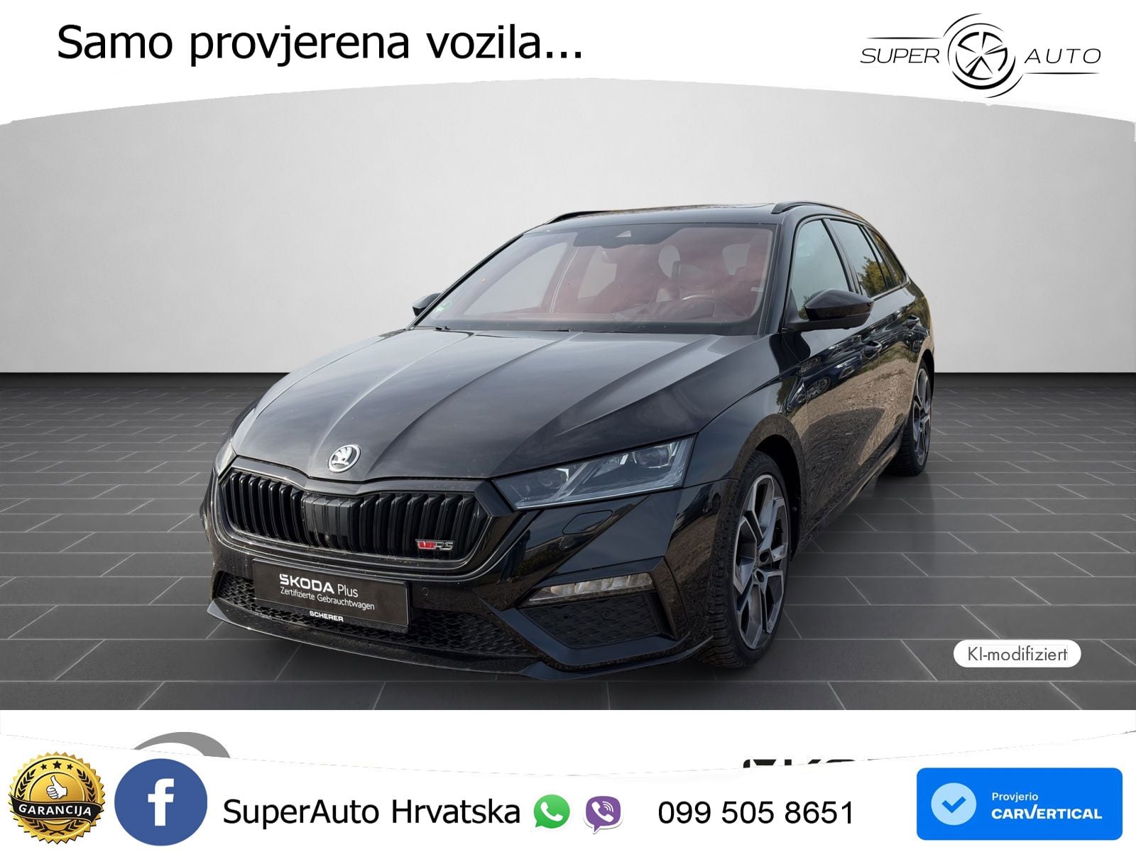 Škoda Octavia Combi RS 2.0 TDI (200 KS) 4x4 DSG LED+GR SJED+ACC