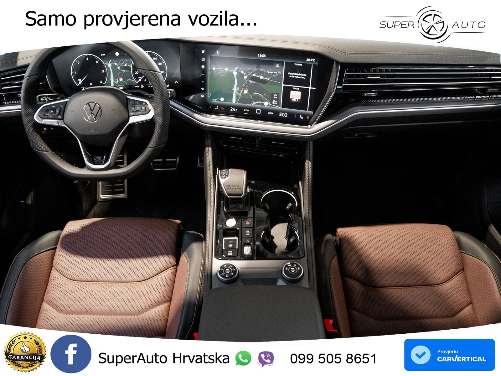 Volkswagen Touareg 3.0 V6 TDI (286 KS) 4MOTION Tiptronic ZRAČNI+ACC+GR SJED+KAM+PANO
