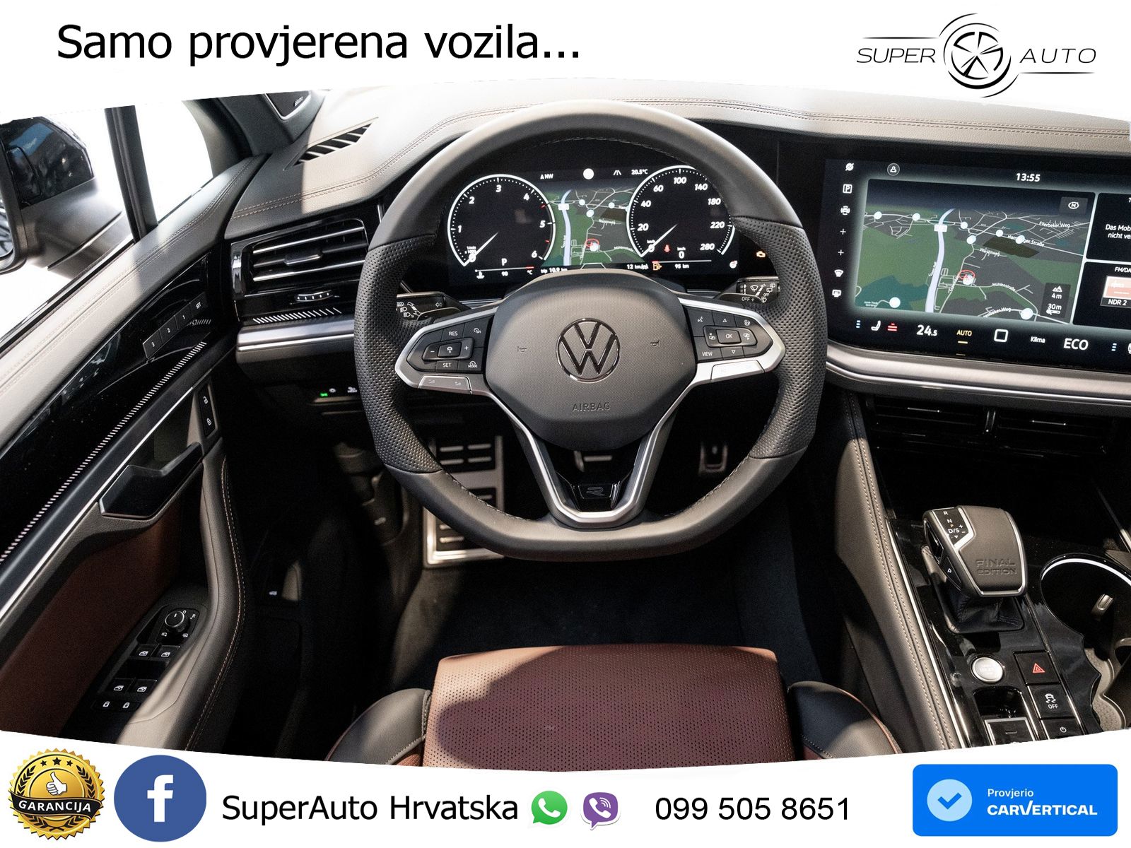 Volkswagen Touareg 3.0 V6 TDI (286 KS) 4MOTION Tiptronic ZRAČNI+ACC+GR SJED+KAM+PANO