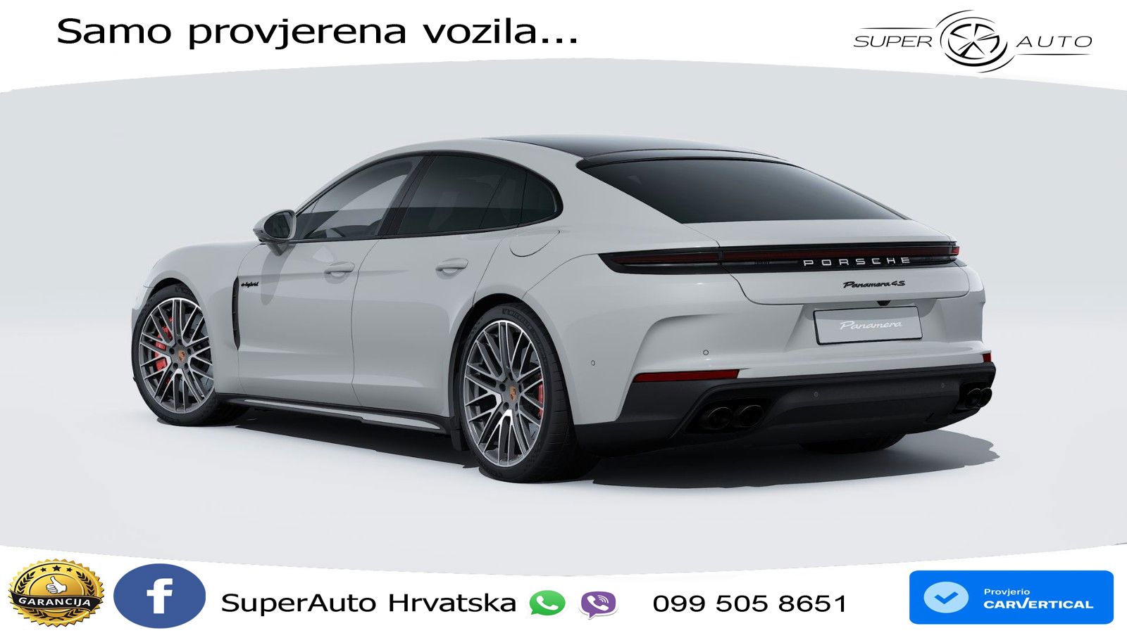 Porsche Panamera 4S 2.9 V6 (544 KS) E-Hybrid PDK ACC+HEAD+4xGR SJED+360+PANO