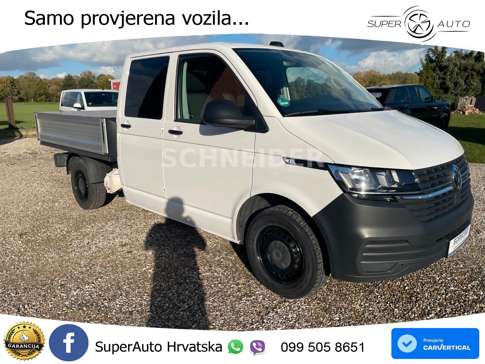 Volkswagen T6.1 Transporter DoKa Pritsche/ 1-Hand/ TÜV neu 150 KS