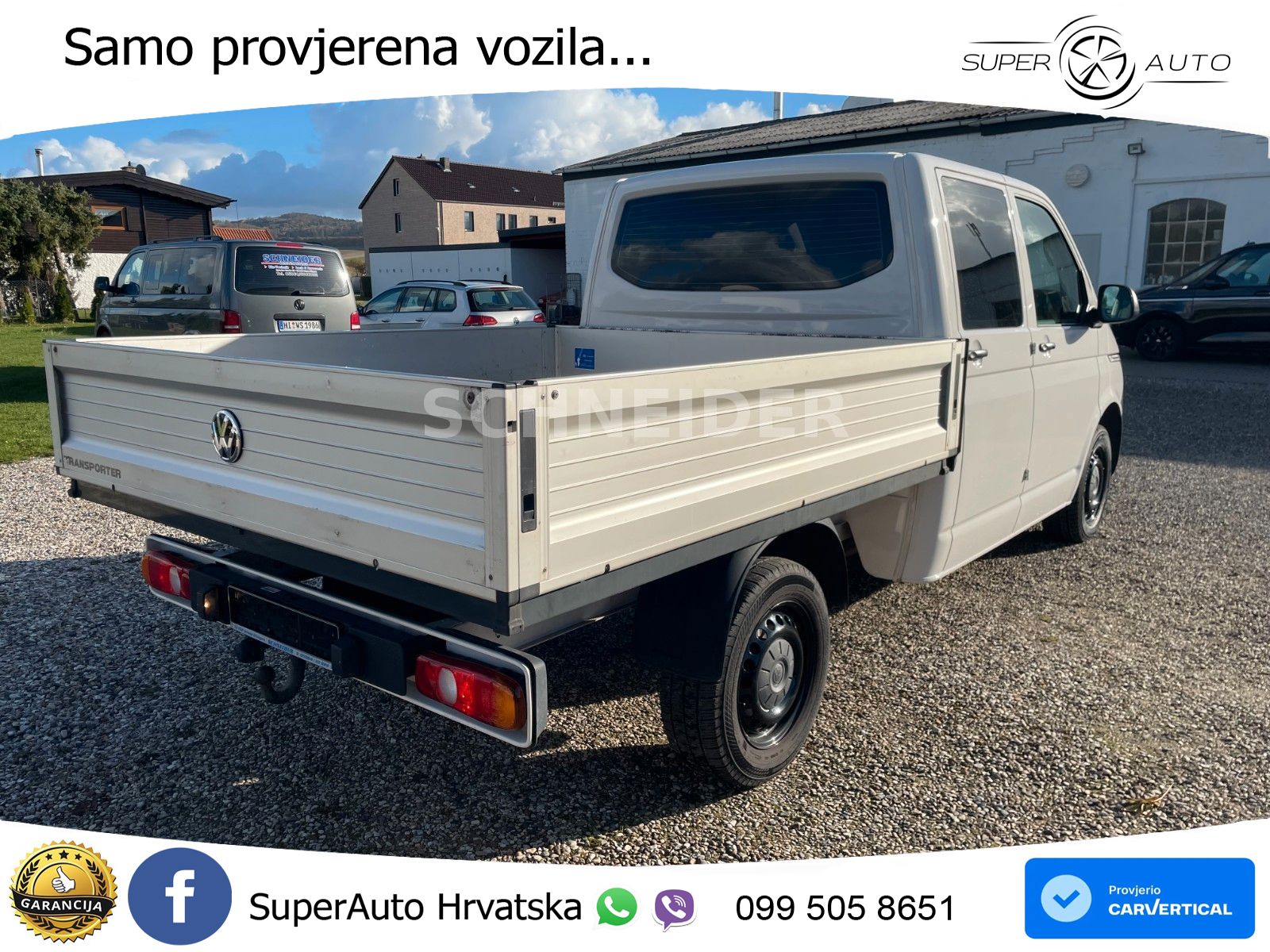 Volkswagen T6.1 Transporter DoKa Pritsche/ 1-Hand/ TÜV neu 150 KS