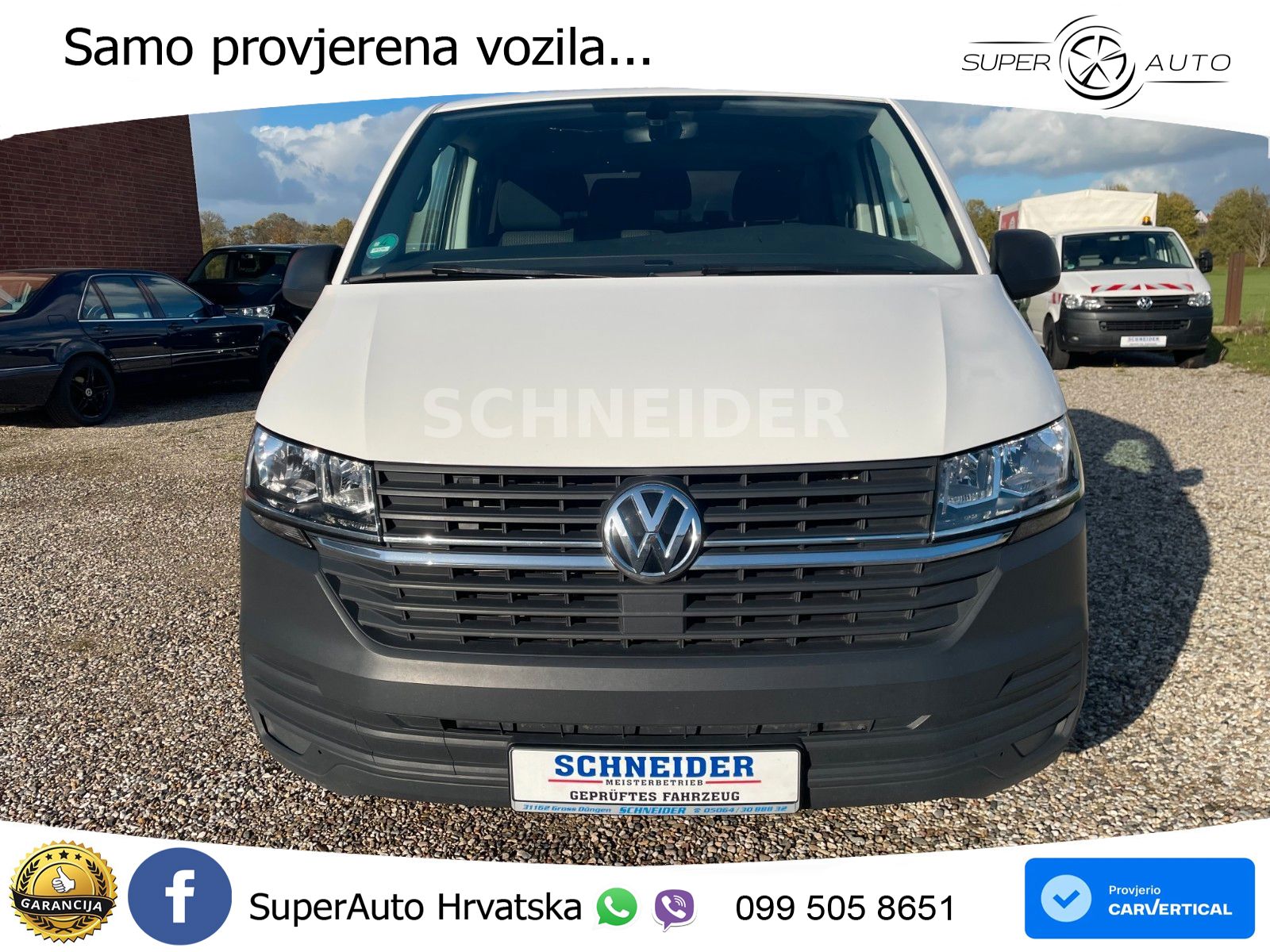 Volkswagen T6.1 Transporter DoKa Pritsche/ 1-Hand/ TÜV neu 150 KS
