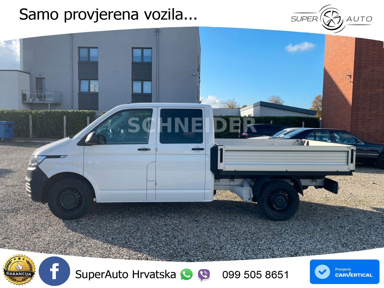 Volkswagen T6.1 Transporter DoKa Pritsche/ 1-Hand/ TÜV neu 150 KS