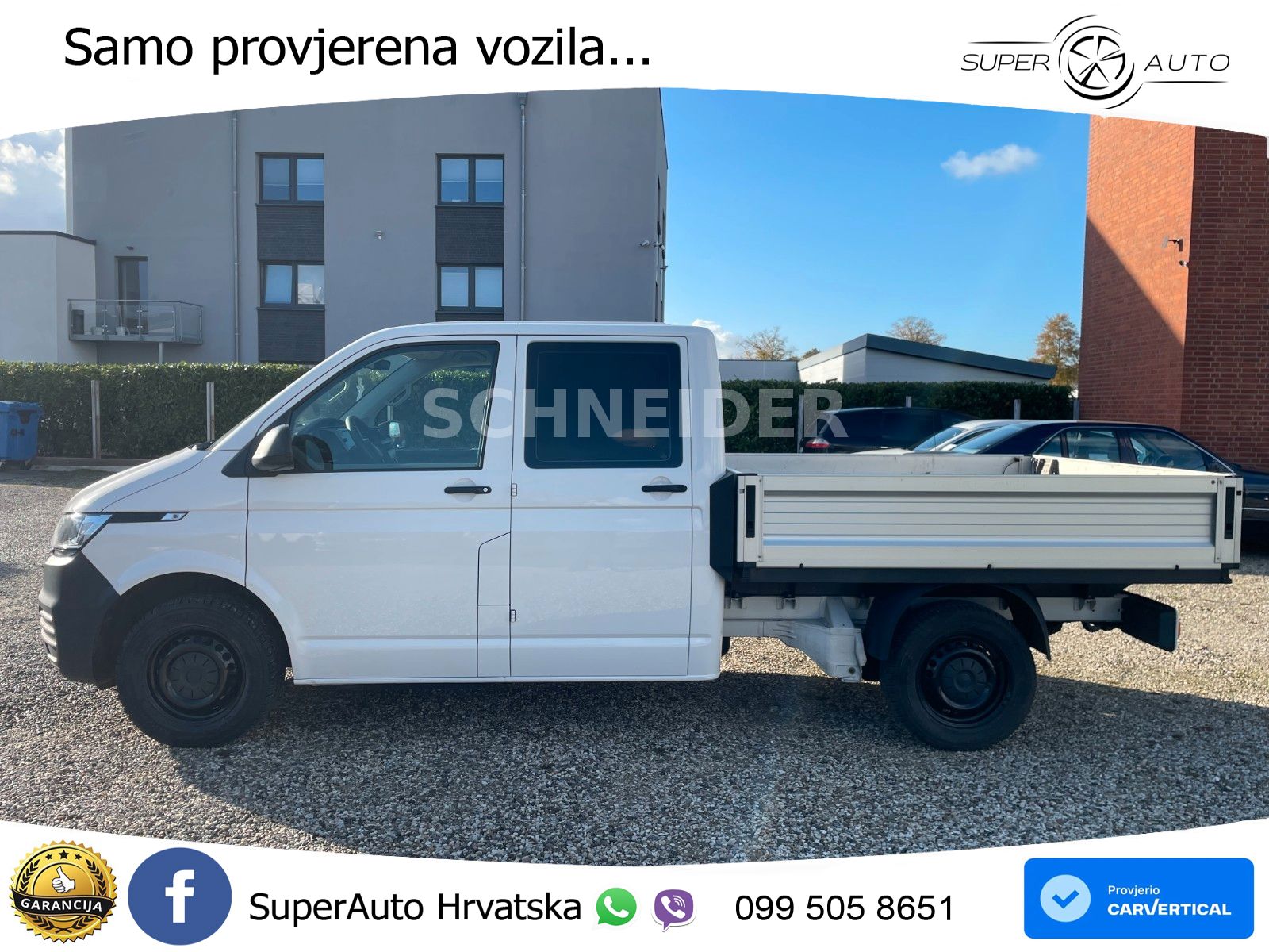 Volkswagen T6.1 Transporter DoKa Pritsche/ 1-Hand/ TÜV neu 150 KS