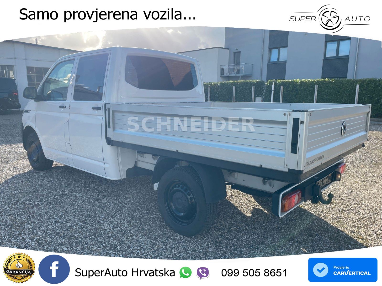 Volkswagen T6.1 Transporter DoKa Pritsche/ 1-Hand/ TÜV neu 150 KS