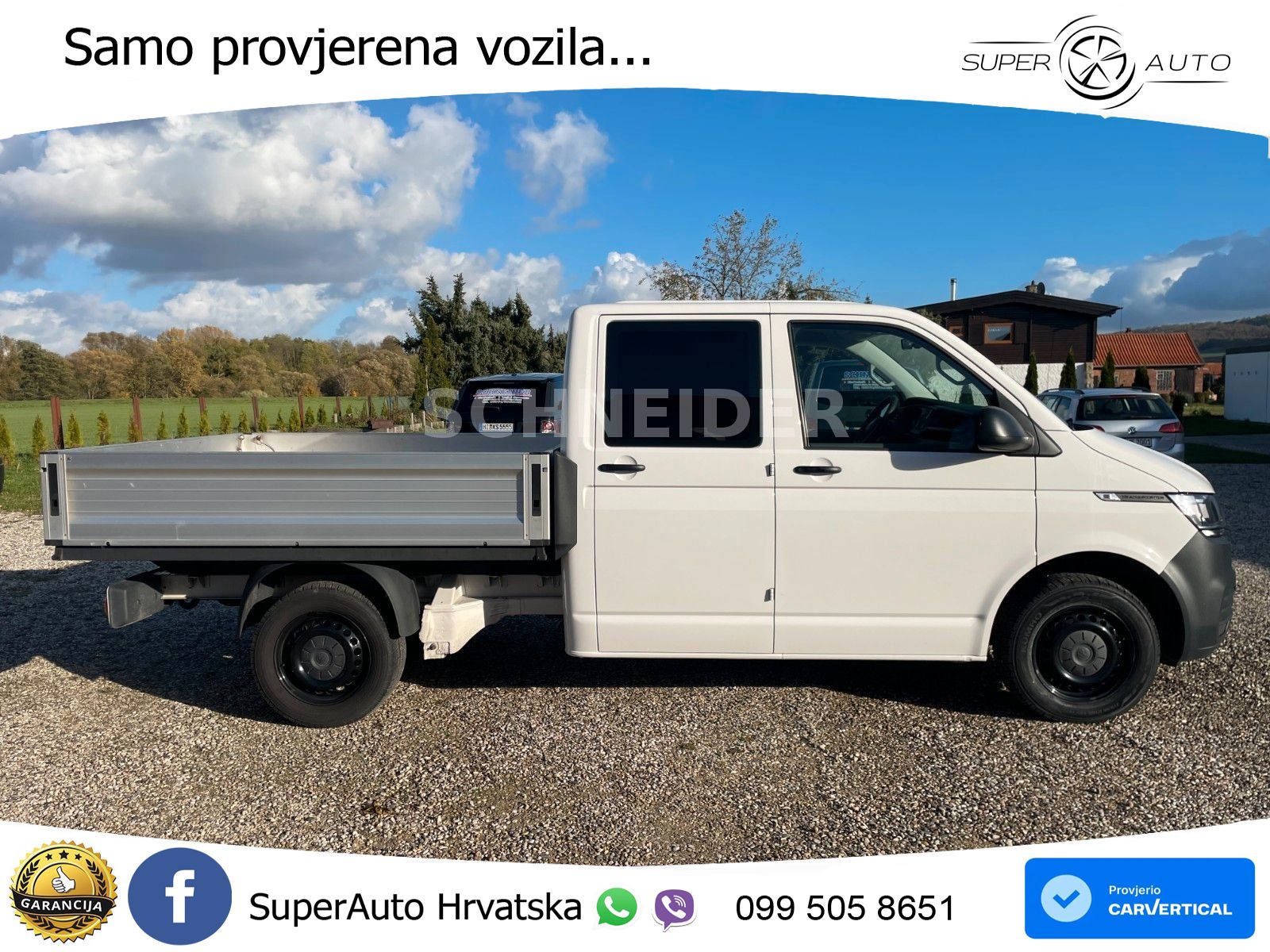 Volkswagen T6.1 Transporter DoKa Pritsche/ 1-Hand/ TÜV neu 150 KS